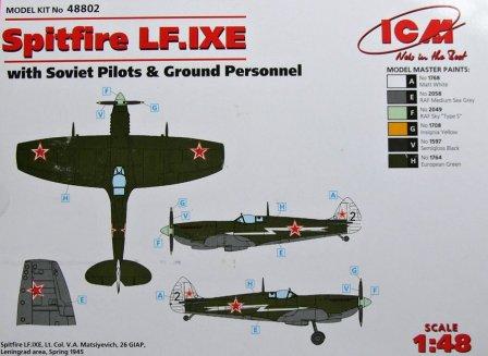 1/48  Spitfire LF. IXE + Soviet Pilots&Ground Personnel***