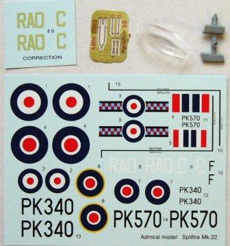 1/72  Supermarine Spitfire Mk. 22