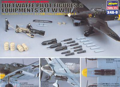 1/48  Luftwaffe Pilot & Equipment set WWII