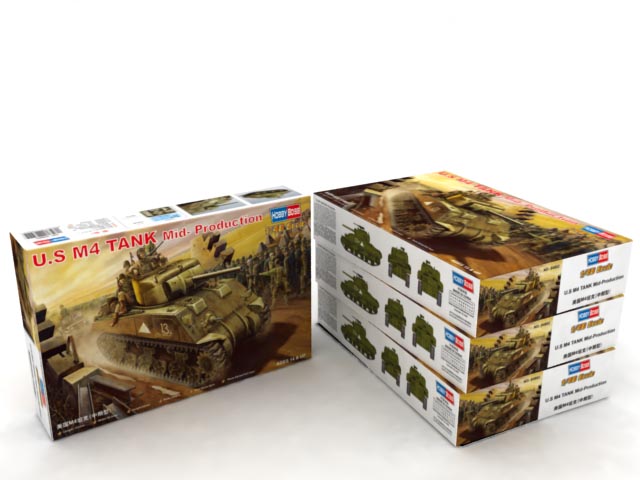 1/48   U.S M4 TANK (Mid –Model)