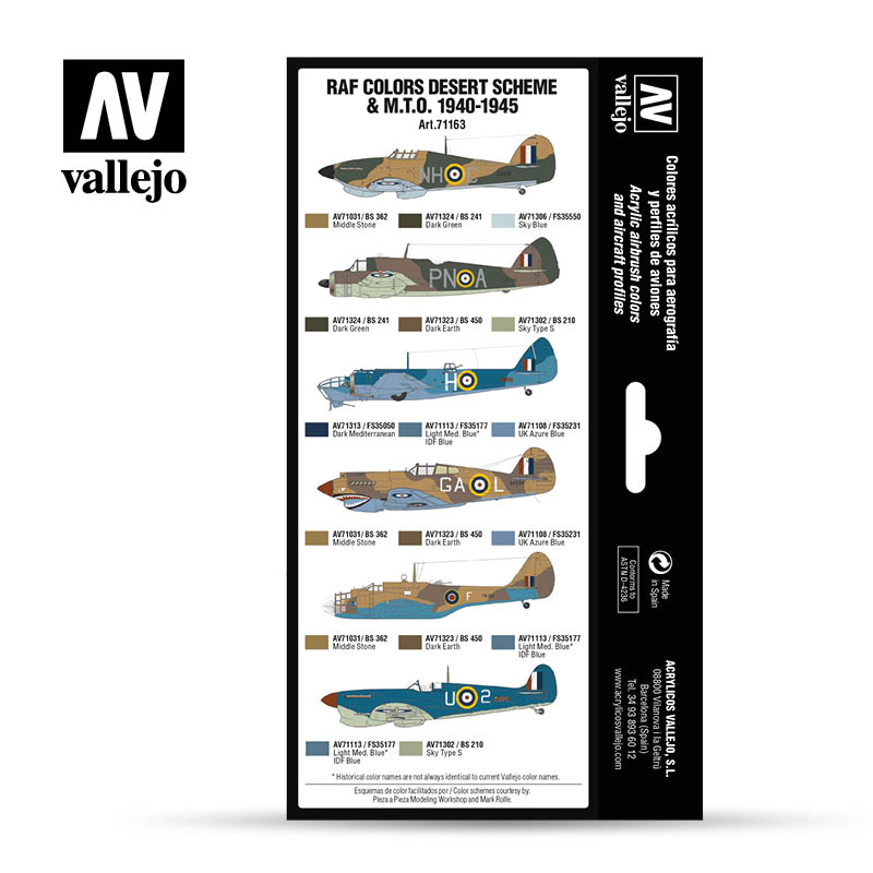 Vallejo Model Air RAF Set 71163 WWII RAF Desert (8)