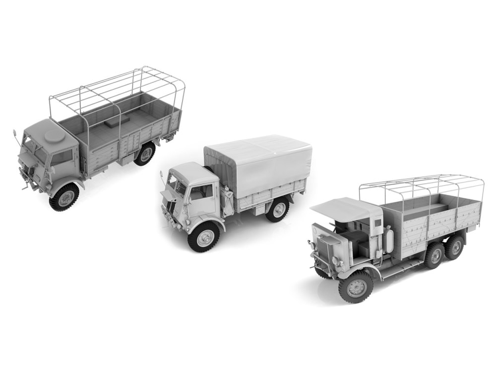 1/35 British Trucks WWII DIORAMA SET (3 kits)