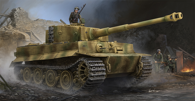 1/35  Pz.Kpfw.VI Ausf.E Sd.Kfz.181 Tiger I (Late Production) w/Zimmerit 