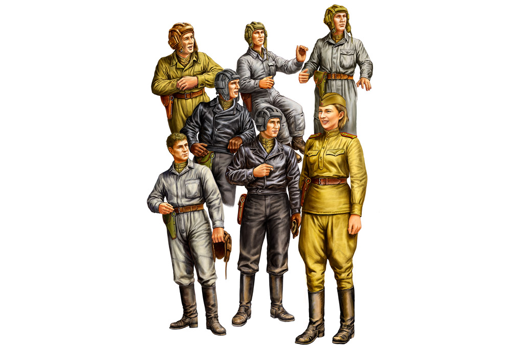 1/35  Russian Tank Crew