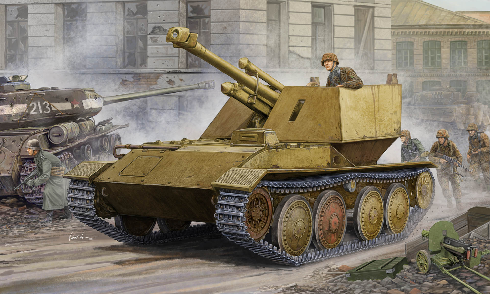 1/35  Krupp/Ardelt Waffentrager 105mm leFH-18