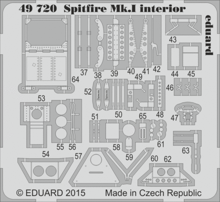 1/48  SET Spitfire Mk.I interior S.A. (AIRF)***