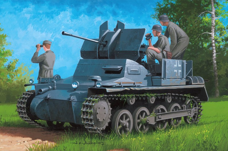 1/35   Flakpanzer I w/ammo trailer