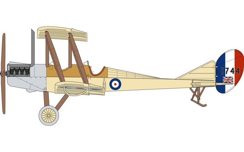 1/72   Royal Aircraft Factory BE2c Scout 