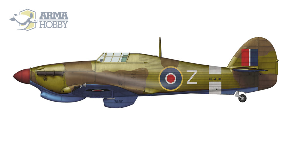 1/72 Hurricane Mk IIb Trop Model Kit (2x camo)
