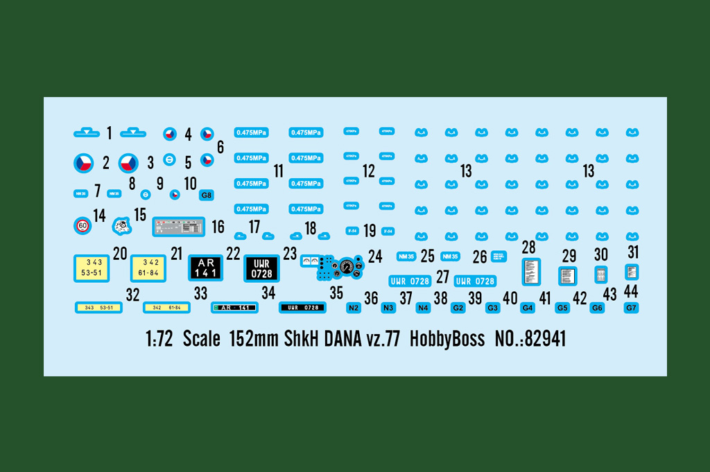 1/72  152mm ShkH DANA vz.77 