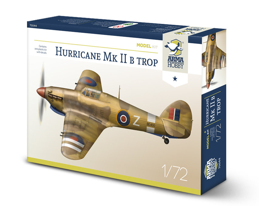1/72 Hurricane Mk IIb Trop Model Kit (2x camo)