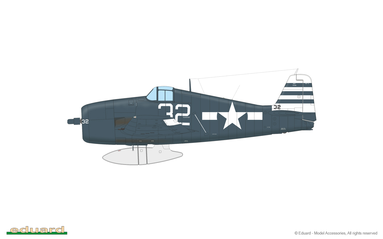 1/48  F6F-5 Hellcat pozdní verze