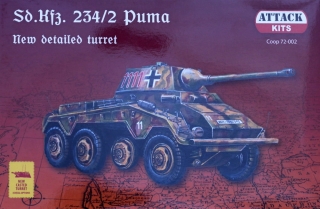 1/72 Sd.Kfz.234/2 'PUMA' (incl. figure & barrel)***