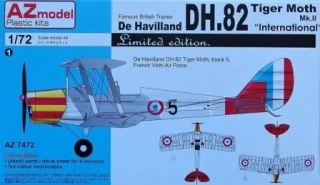 1/72 DH.82 Tiger Moth Mk.II (4x camo: FR,BE,NL,YU)***