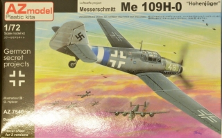 1/72 Messers. Me 109H-0 'Höhenjäger' (3x camo)***