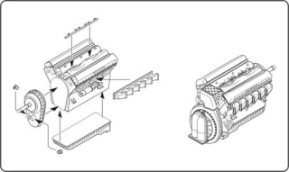 1/48 RR Merlin serie 60 British engine WWII***