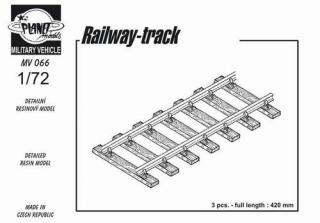 1/72  Railway track /3 pcs/