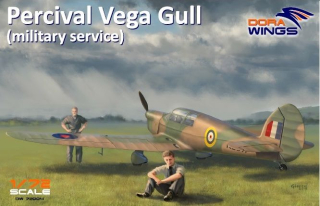 1/72 Percival Vega Gull - military serv. (4x camo)***