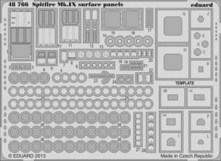 1/48  SET Spitfire Mk.IX surface panels (EDU)***