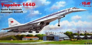 1/144 Tupolev Tu-144D Soviet Supersonic Aircraft