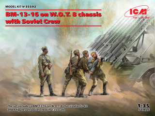 1/35 BM-13-16 on W.O.T. 8 chassis w/ Soviet Crew***