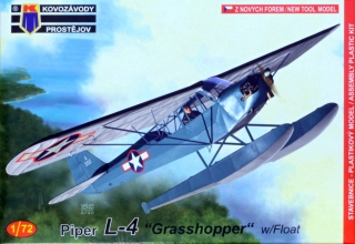 1/72 Piper L-4 Grasshopper w/Float (3x camo)***