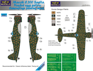1/48 Mask Macchi C.200 Saetta Tropical snake patt.