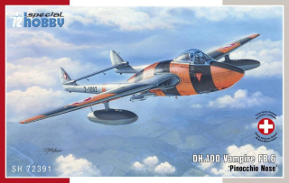 1/72 DH.100 Vampire FB.6 Pinocchio Nose (4x camo)***