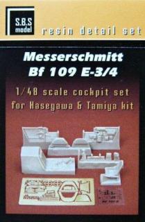 	1/48  Messerschmitt Bf-109E cockpit set (HAS/TAM)