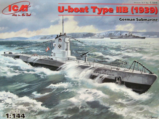  1/144 U-Boat Type IIB (1939) German Submarine