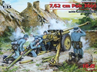  1/35  7,62 cm Pak 36(r) with German Crew