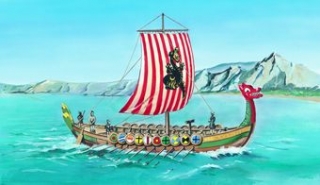 1/60  Drakkar vikingská loď