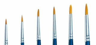 Štětec modelářský Italeri Round Brush 0/3 vlas Synthetic brown