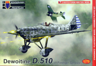 1/72 Dewoitine D.510 in Foreign Service (3x camo)***