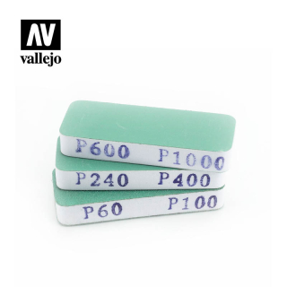 Vallejo T04004 3x brusné houbičky oboustranné (80x30x12mm)