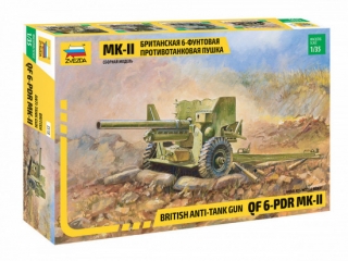 1/35  British Anti Tank Gun 6 pdr (RR)