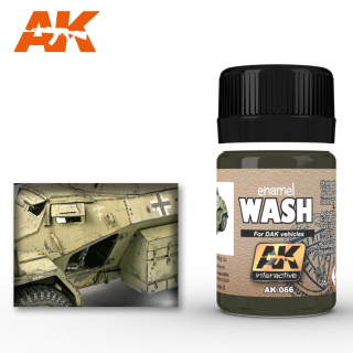 AK Weathering AK066 WASH FOR AFRIKA KORPS VEHICLES (35ml)