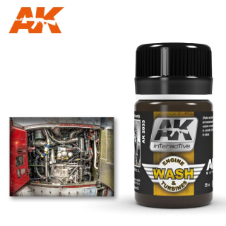 AK AIR Weathering AK2033 WASH FOR AIRCRAFT ENGINE (35ml)