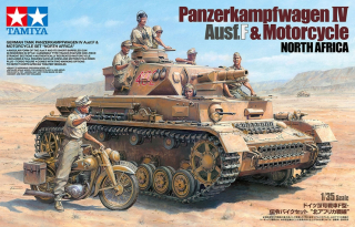 1/35  Pz.IV.F & Motorcycle N.Africa