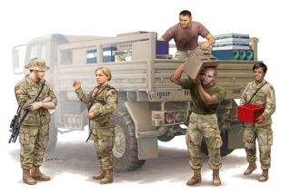 1:35 Modern U.S. soldiers – Logistics Supply Team