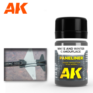 AK AIR Weathering AK2074 Paneliner for white and winter camouflage (35ml)