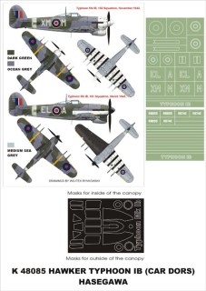 1/48  Typhoon Mk.Ib "CAR DOOR" HASEGAWA