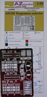 1/48 A31/35 Vengeance - Exterior PE Set
