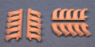 1/48  De Havilland Mosquito 5 Stack Exhausts (fits Tamiya kit #61062 & #61066)