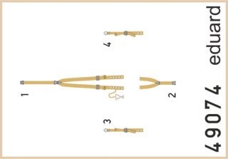 1/48  SET Spitfire Mk.VIII seatbelts SUPERFABRIC***