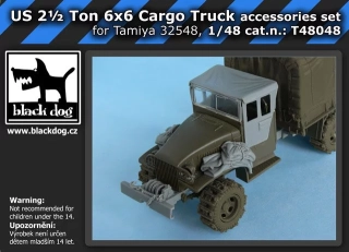 1/48 US 2 1/2 ton  6x6 Cargo Truck accessories set***
