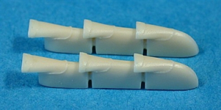 1/48  Supermarine Spitfire Mk VB Exhausts (fits Tamiya Kit #61033 & #61035)