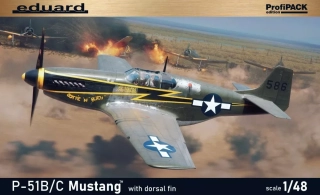 1/48  P-51B/ C Mustang se záďovým stabilizátorem