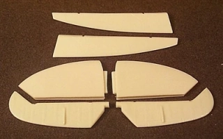 1/48  Supermarine Spitfire Mk IX Early Style Control Surfaces (fits Hasegawa kits)