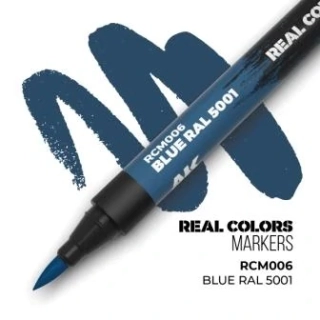 AK REAL COLORS MARKER RCM006 BLUE RAL5001